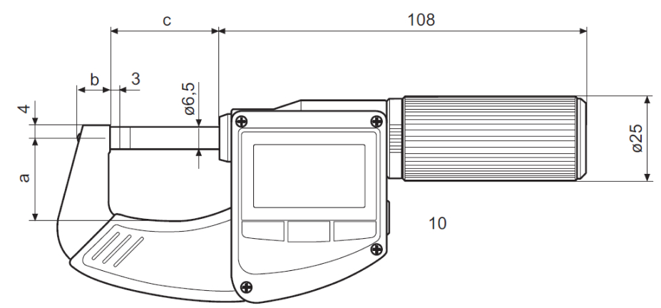 Panme điện tử đo ngoài chống nước Mahr Micromar 40 EWR-L 4157022 1 Panme điện tử đo ngoài chống nước Mahr Micromar 40 EWRI-L